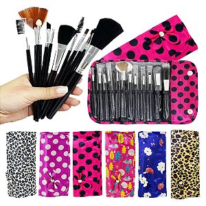 Miss France - Kit Estojo e Pinceis para Maquiagem  MF6345 - 06 Und