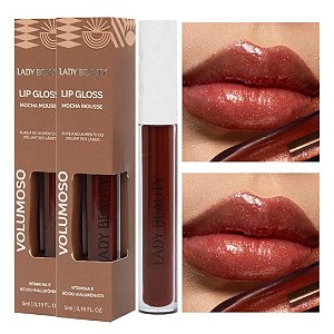 Lady Beauty - Lip Gloss Mocha Mousse Volumoso L59