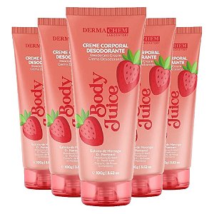 Dermachem - Creme Corporal Morango Body Juice - 12 Und