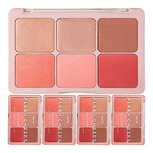 Ruby Rose - Paleta Blush e Iluminador Flash M1000 - 6 Und