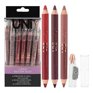 Uni Makeup - Lapis Batom Duo c/ Apontador LA183DS - 24 Und