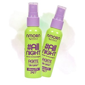 Pink 21 - Fixador de Maquiagem Amora CS6247 - DEWY