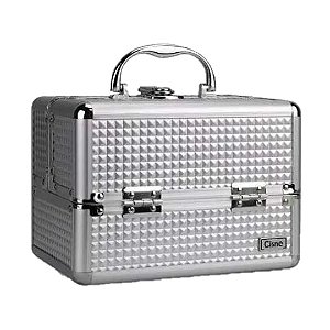 Cisne - Maleta de Aluminio para Maquiagem Prata 31 X 19 A160