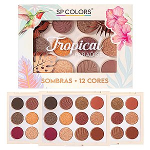 SP Colors - Paleta de Sombras Tropical Paradise SP347 - 06 Und