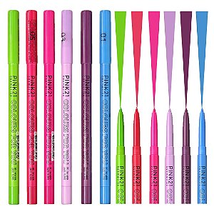 Pink 21 - Delineador Para Olhos Colours For You CS3893A - 06 Und
