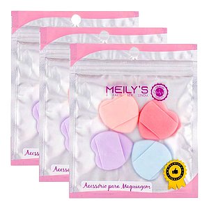 Meilys - Esponjas para Maquiagem MAC338 - 12 Kits