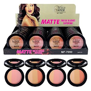 Miss France - Trio de Blush Super Fino Matte MF7090 - 24 Und