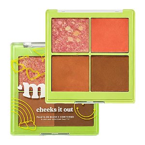 Ruby Rose - Paleta Blush e Contorno Orange Juice Cheeks It Out Melu RRM10051