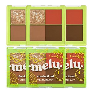 Ruby Rose - Paleta Blush e Contorno  Dollhouse Cheeks It Out  Melu RRM10052 - 06 Und