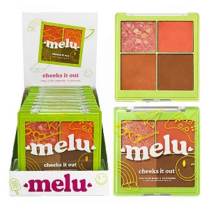 Ruby Rose - Paleta Blush e Contorno Orange Juice Cheeks It Out Melu RRM10051 - 12 Und