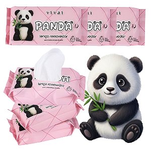 Vivai - Lenço Removedor de Maquiagem Panda Mini 5080 - 6 Und