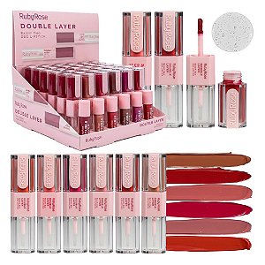 Ruby Rose - Batom Duo Double Layer HBL6102 G1 - 36 Und
