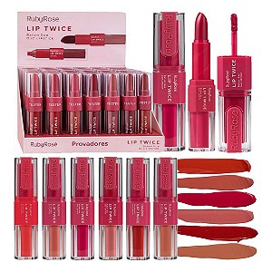 Ruby Rose - Batom Duo Lip Twice L6101 G1 - 36 Und