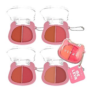 Vivai -  Blush Duo com Chaveiro Me Leva - 04 Unid