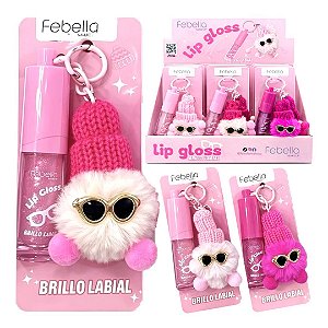 Febella - Gloss com Chaveiro Fofo BM40145 - 12 Unid