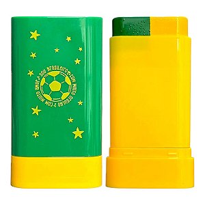 Miss Rose - Pinta Rosto Verde e Amarelo Stick Brasil