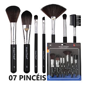 Macrilan - Kit 7 Pincéis Para Maquiagem  KP9-2A (12 Kits)