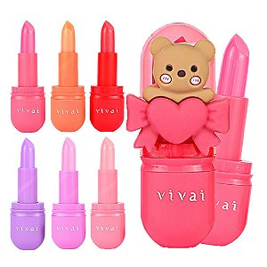 Vivai - Lip Balm Teddy Laço Fofo 3331 - 12 Und