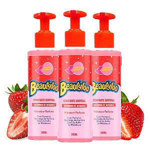 Face Beautiful - Hidratante Corporal Beautyloo Morango FB511 - 06 Und