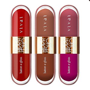 Vivai - Batom e Gloss Hidra Duo 3345 - 06 Und