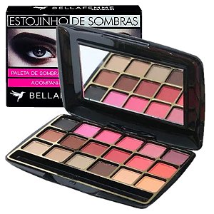 Bella Femme - Estojo de Sombras com Espelho BF10021A - 12 Un