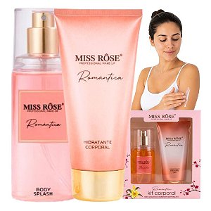 Miss Rose - Kit Body Splash e Hidratante Romantica