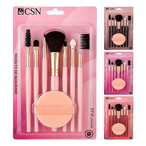 Cisne - Kit de 07 Pinceis e Esponja CK033 - 12 Und