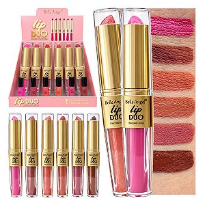 Belle Angel - Lip Duo Batom e Gloss 2 em 1 B128A - 24 Und