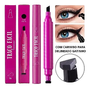 Jasmyne - Delineador Traço Facil Carimbo Gatinho JS21003