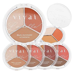 Vivai - Trio Blush Contorno Iluminador La Belle 1230 - 04 Und
