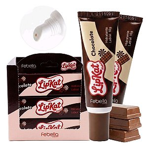 Febella - Hidratante Labial Chocolate LipKat LGK0126 -12 Und