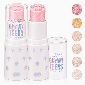 Pink 21 - Iluminador Glowy Teens Patinha CS5726 - 06 Und