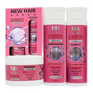 Belkit - Kit Mascara Shampoo e Condicionador Glycolic