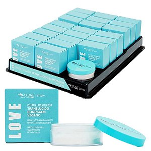 Max Love - Po Facial Finalizador Translucido Blindagem Vegano -  22 UND