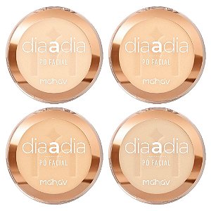 Mahav - Pó Facial Compacto Vegano Dia a Dia PFMV - 04 Und (Validade: 05/2029)