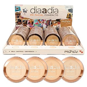 Mahav - Pó Facial Compacto Vegano Dia a Dia PFMV - 36 Und (Validade: 05/2029)