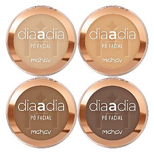 Mahav - Pó Facial Compacto Vegano Dia a Dia PFMV K2 - 04 Und (Validade: 05/2029)