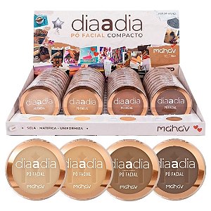 Mahav - Pó Facial Compacto Vegano Dia a Dia PFMV K2 - 36 Und (Validade: 05/2029)