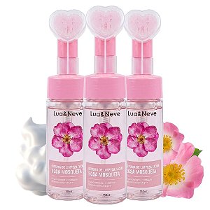 Lua e Neve - Espuma de Limpeza Coração Rosa Mosqueta LN5501012 - 06 Und