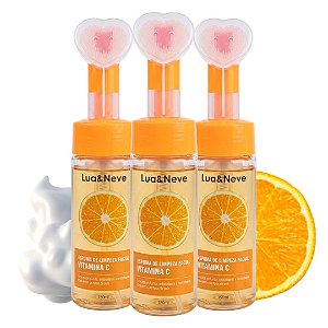 Lua e Neve - Espuma de Limpeza Coração Vitamina C LN5501016 - 06 Und