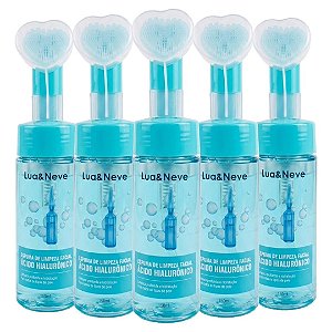 Lua e Neve - Espuma de Limpeza Coração Acido Hialuronico LN5501013 - 12 Und