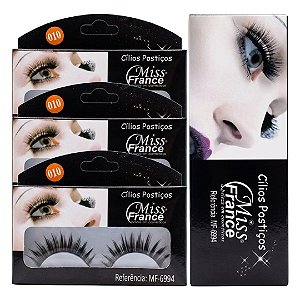 Miss France - Cilios Postiços  MF6994 010  - Display C/ 10 pares