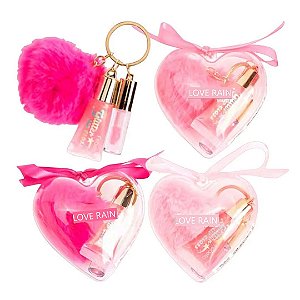 Love Rain - Kit Coração 02 Lip Gloss e Pompom LR1060