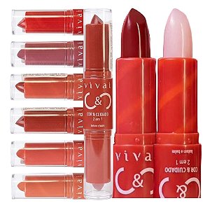 Vivai - Batom e Balm Cor e Cuidado 2 em 1 3439 - 06 Und