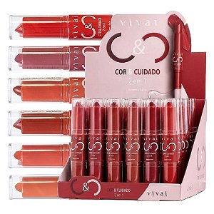 Vivai - Batom e Balm Cor e Cuidado 2 em 1 3439 - 36 Und