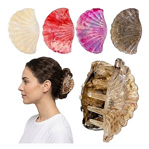 Importado - Prendedor de Cabelo Piranha Concha Sortido MM5674