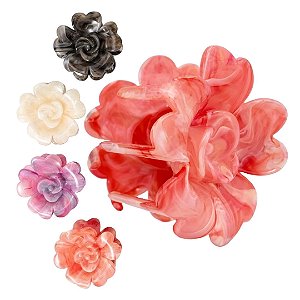 Importado - Prendedor de Cabelo Piranha Rosa Sortido MM5675 - 06 Und