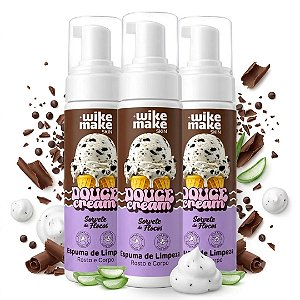 Wike Make - Espuma de Limpeza Sorvete de Flocos Douce Cream WM0054D - 06 Und