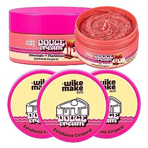 Wike Make - Esfoliante Corporal Cheesecake de Framboesa Douce Cream WM0055A - 06 Und