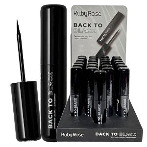 Ruby Rose - Delineador Liquido Back to Black E2106 - 24 Und